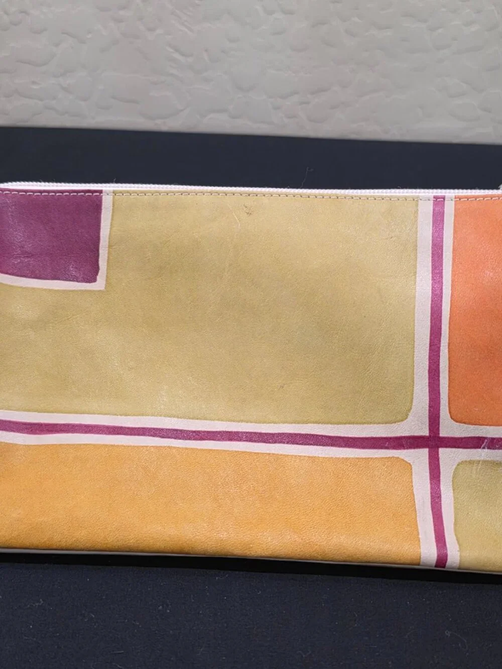 Hand-Painted Italian Leather Sachet Pouch ASTORE Acquerello Venzia Bag Purse